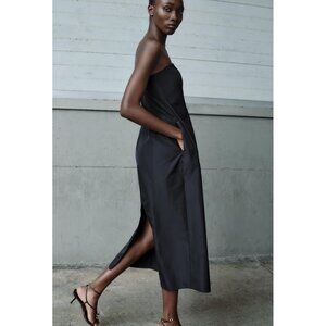ZARA Strapless Black Dress Size S NWT